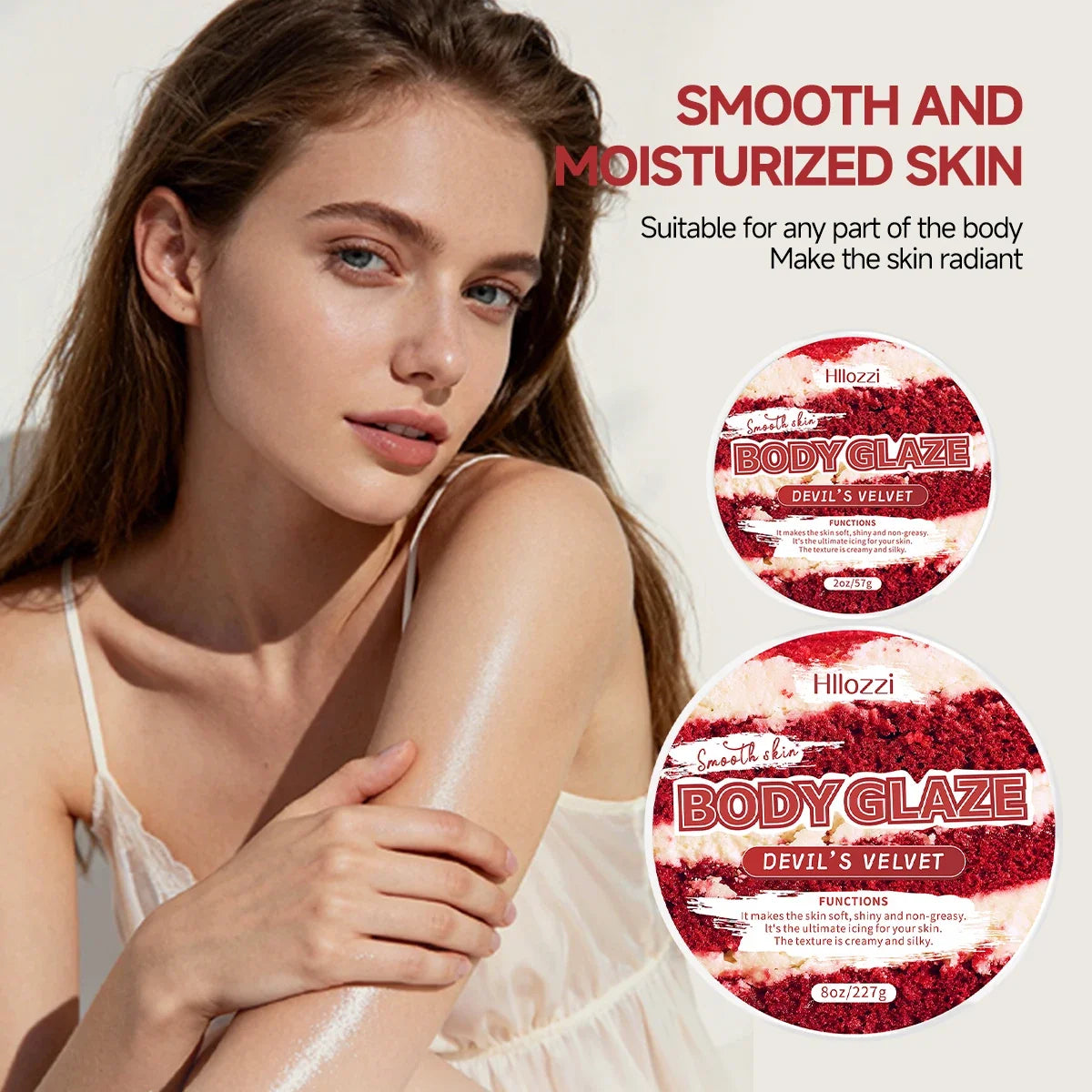 Red Velvet Body Glaze – Moisturizing Skin Tone Evening Cream