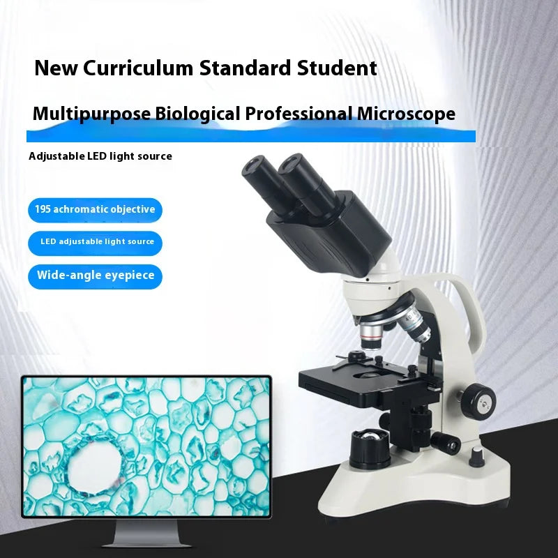 Binocular Biological Microscope – 500x for Students & Teaching
