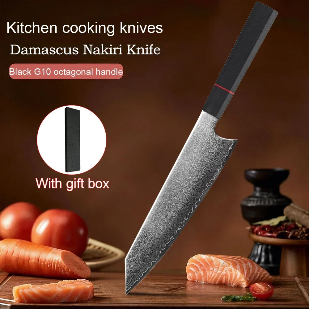 8-Inch Damascus Chef Knife – 67-Layer VG10 Japanese Kitchen Knife