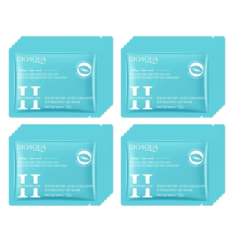 BIOAQUA Crystal Collagen Lip Mask 20pcs – Hydrating Lip Plumper