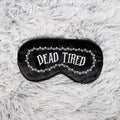 Gothic Black Halloween Eye Mask with Adjustable Strap