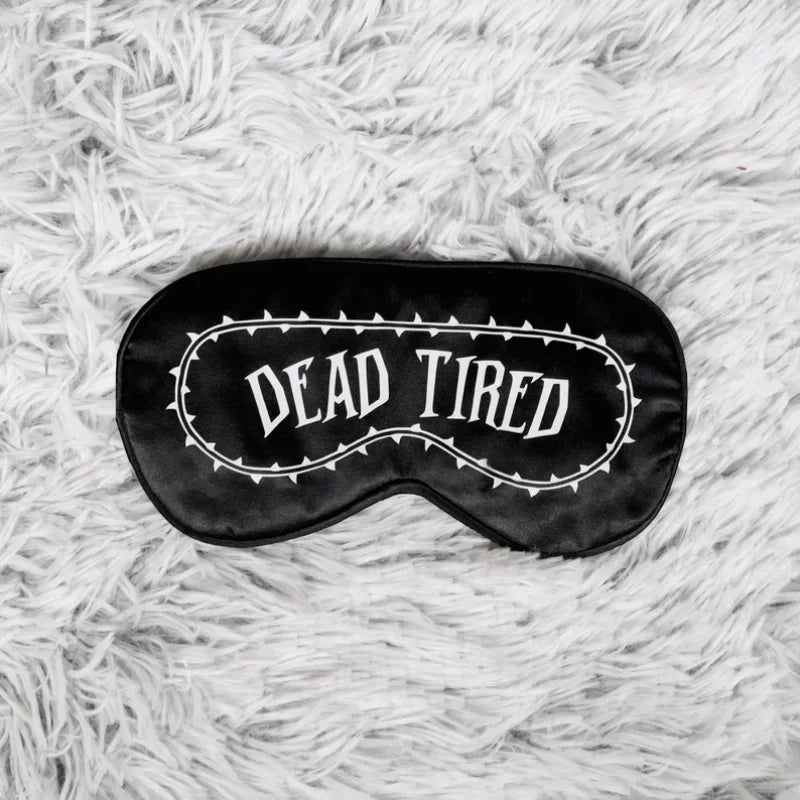 Gothic Black Halloween Eye Mask with Adjustable Strap