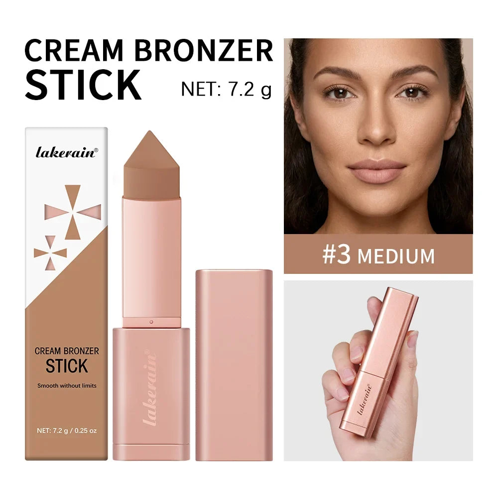 3D Bronzer & Contour Stick – 2-in-1 Creamy Bronze | 5 Shades