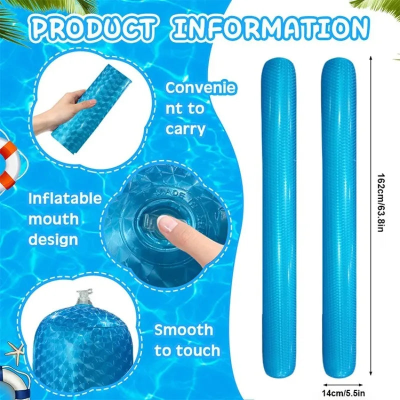 Inflatable Pool Float Ring & Water Hammock Swim Tube