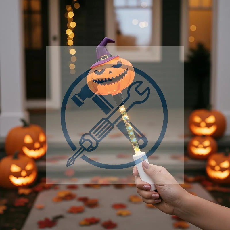 Halloween LED Glow Wands – Flashing Cartoon Kids Party Favors
