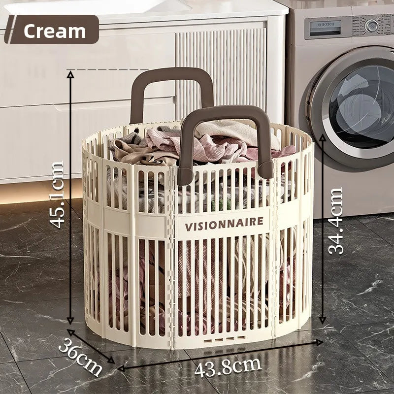 Extra Large Foldable Laundry Hamper – Collapsible Clothes Basket