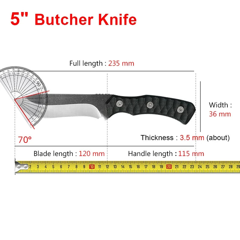 InLeung Stainless Steel Kitchen Knife – Chef, Cleaver & Slicer