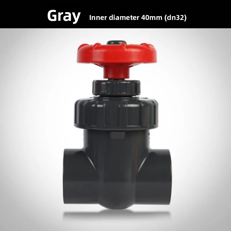UPVC Gate Valve 20–63mm | Garden Irrigation & Aquarium Flow Control