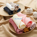 5-Pack Baby Soft Cotton Square Washcloths | Infant Wipes Set