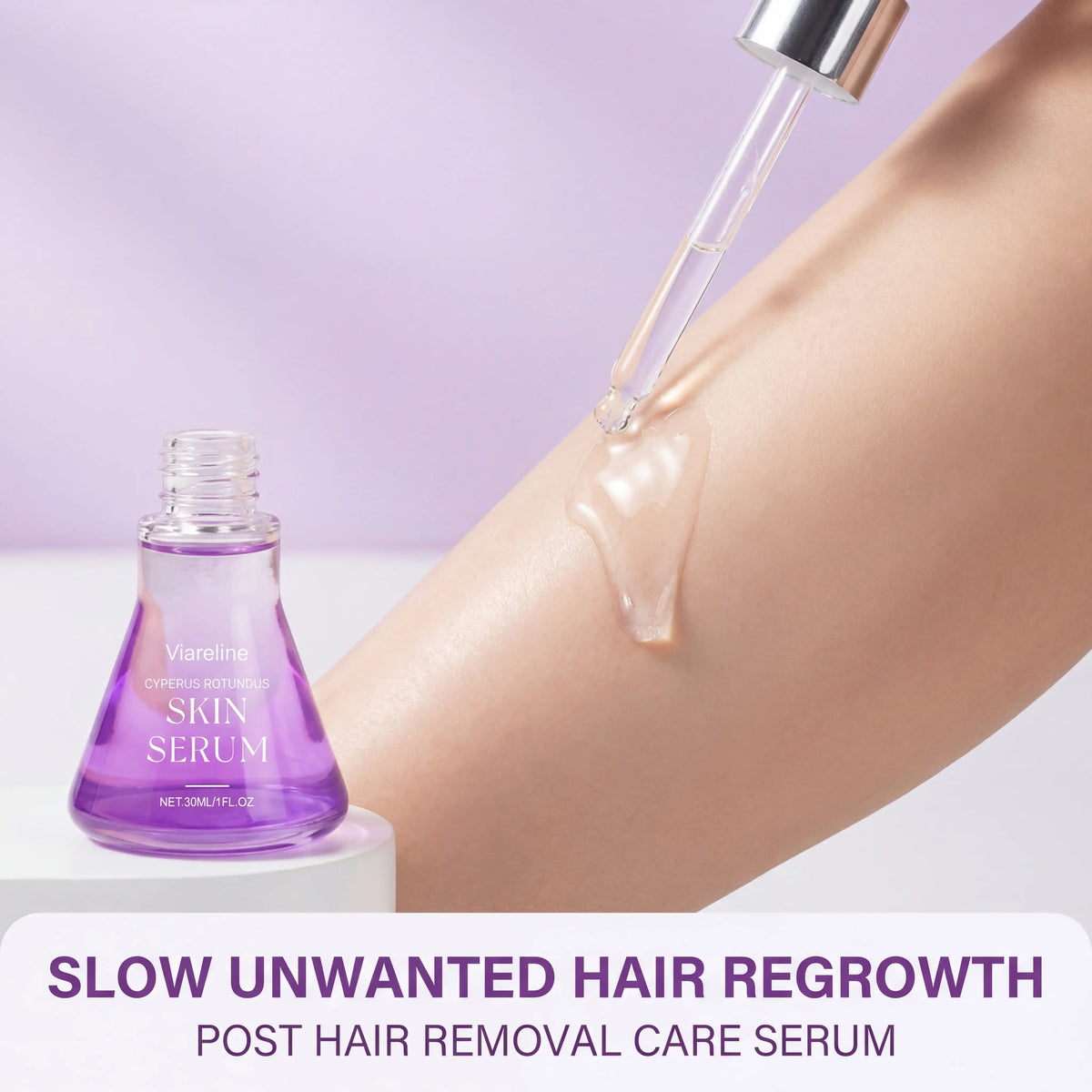 Post Hair Removal Serum – Hyaluronic Acid & Brightening 30ml
