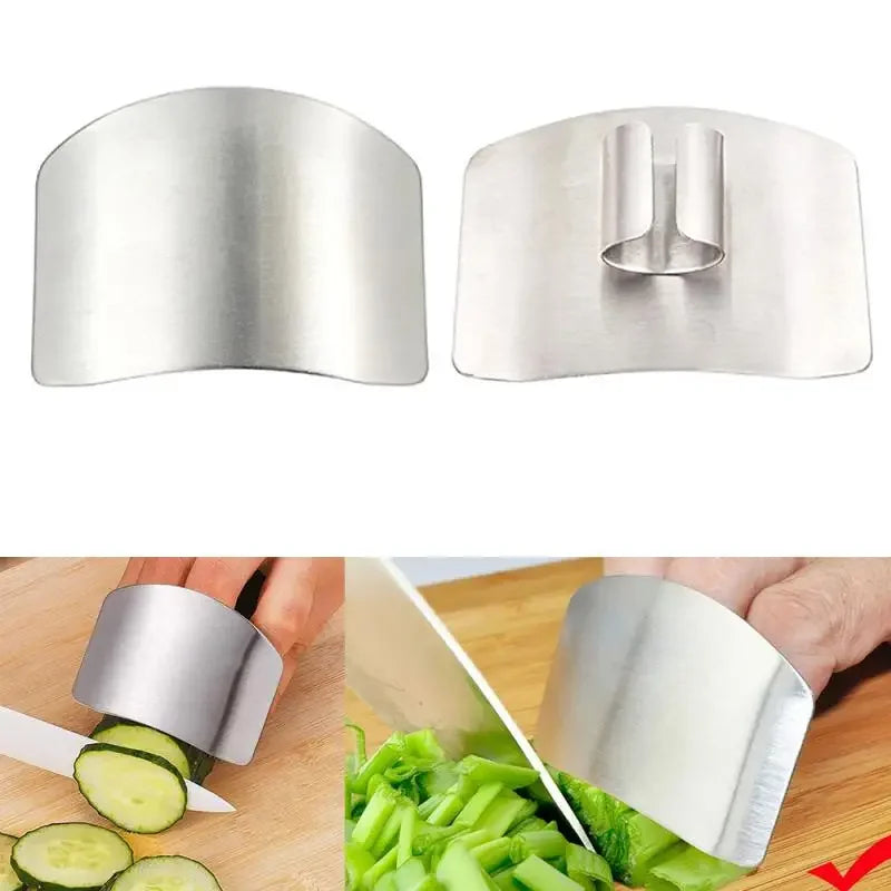 Stainless Steel Finger Guard – Kitchen Safety Cutting Tool