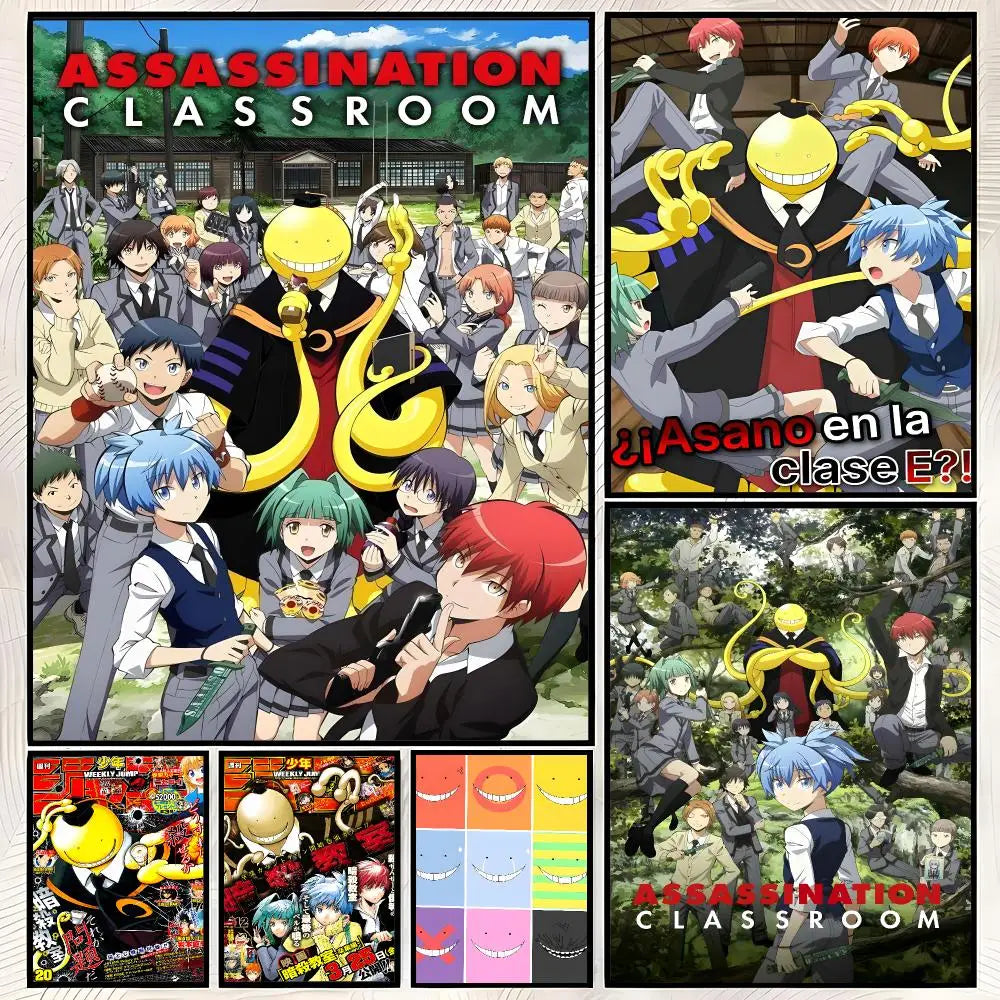 Assassination Classroom Self-Stick HD Wall Art Poster | Waterproof