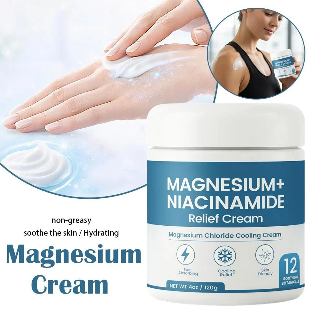 Magnesium & Niacinamide Nerve Relief Cream – Skin Repair 120g
