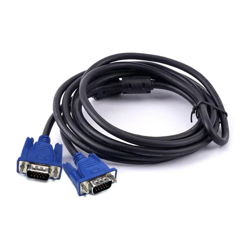 VGA Male to Male Cable with Magnetic Ring | Monitor & Projector