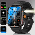 ERUN Men's Sports Smartwatch – LED Flashlight, Call & SMS