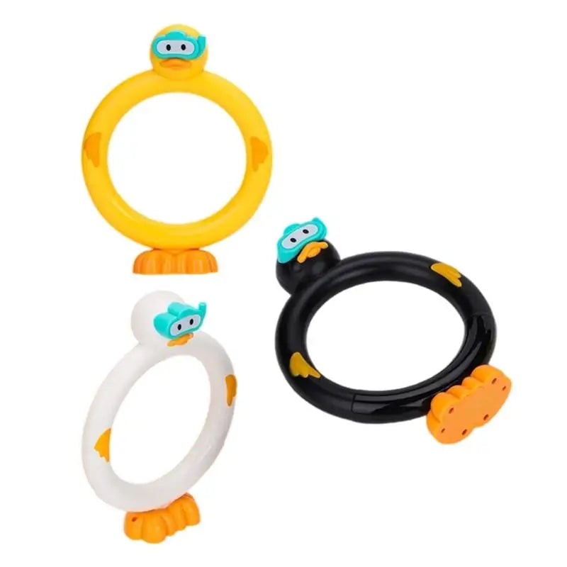 Duck Dive Rings & Rods – 3-Piece Kids Pool Diving Toy Set