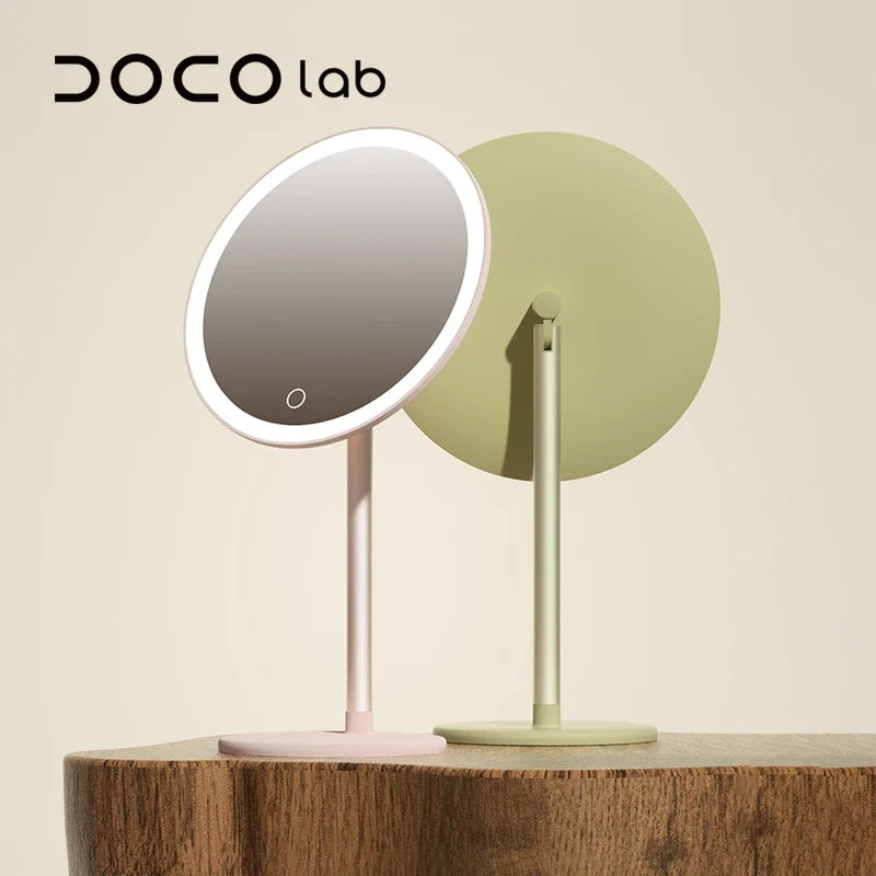 DOCO LAB LED Desktop Makeup Mirror | 3 Colors, 7" & 8"