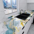 PVC Marble Pattern Self-Adhesive Wall Sticker | Oil-Proof