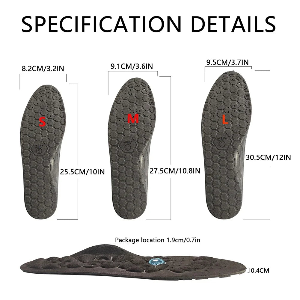 Magnetic Acupressure Shoe Insoles | Reflexology Foot Massage