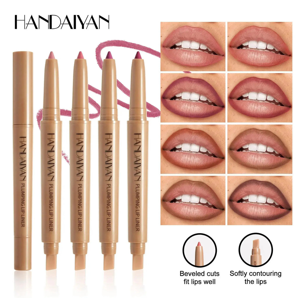 HANDAIYAN Dual-Ended Waterproof Matte Lip Liner & Smudge Brush