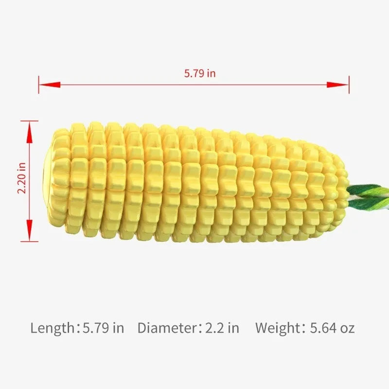 Tough Squeaky Corn Stick Dog Chew Toy for Aggressive Chewers