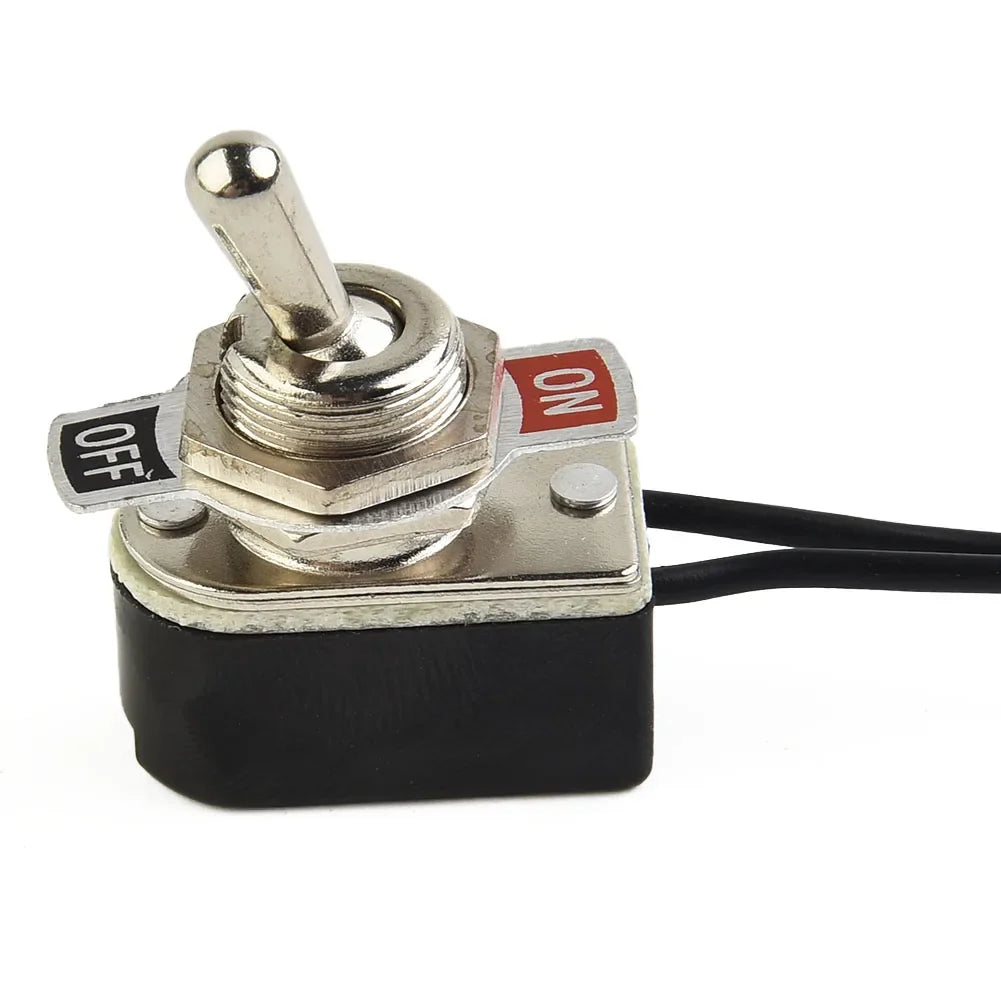 6A SPST Prewired Rocker Toggle Switch ON/OFF – 12mm Panel