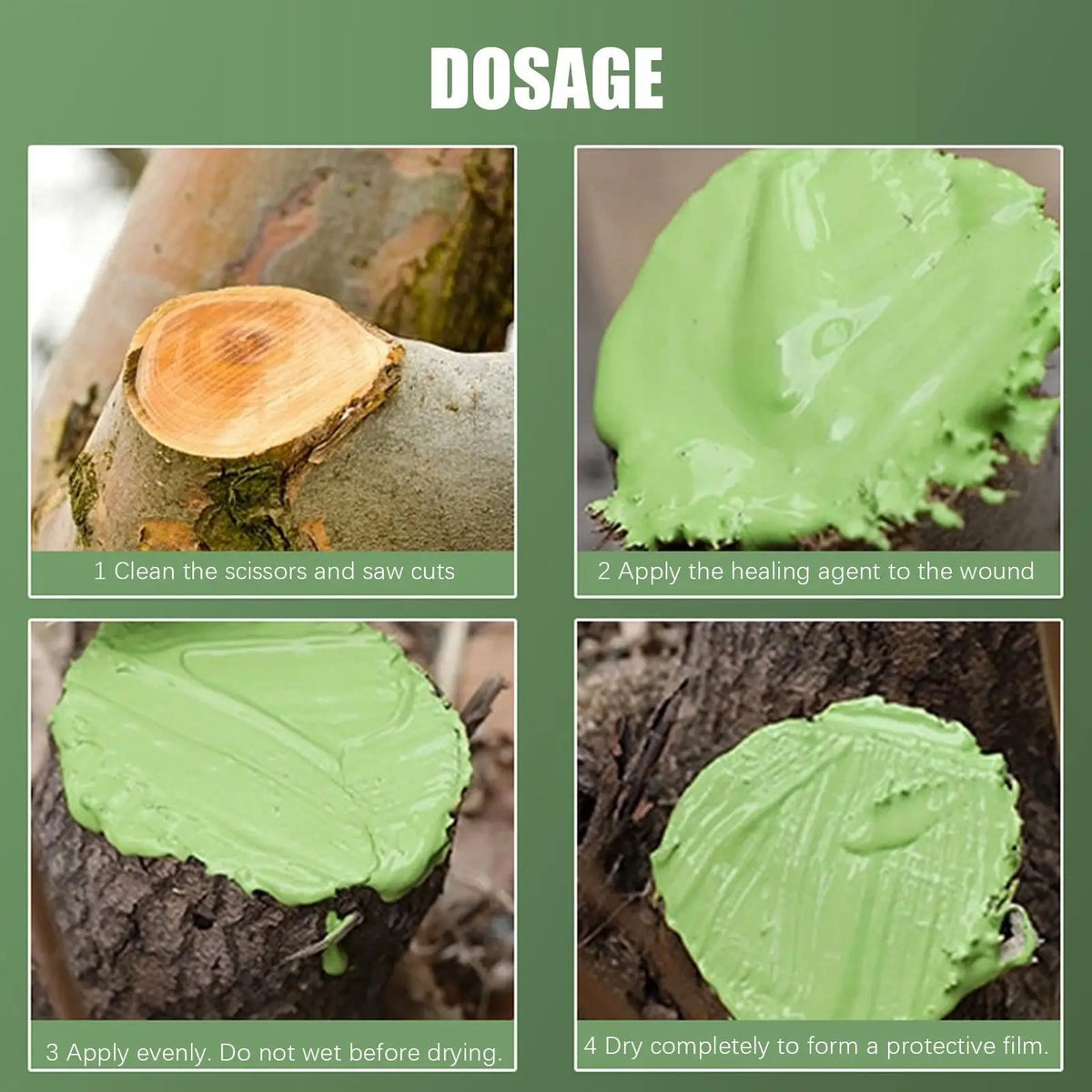 Tree Pruning Sealer & Grafting Compound with Brush – 100g