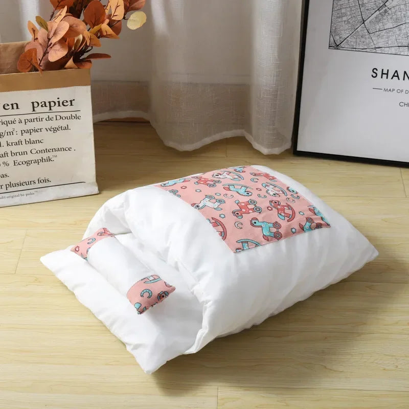 Kawaii Removable Cats Bed House Home Supplies Products Adult Large