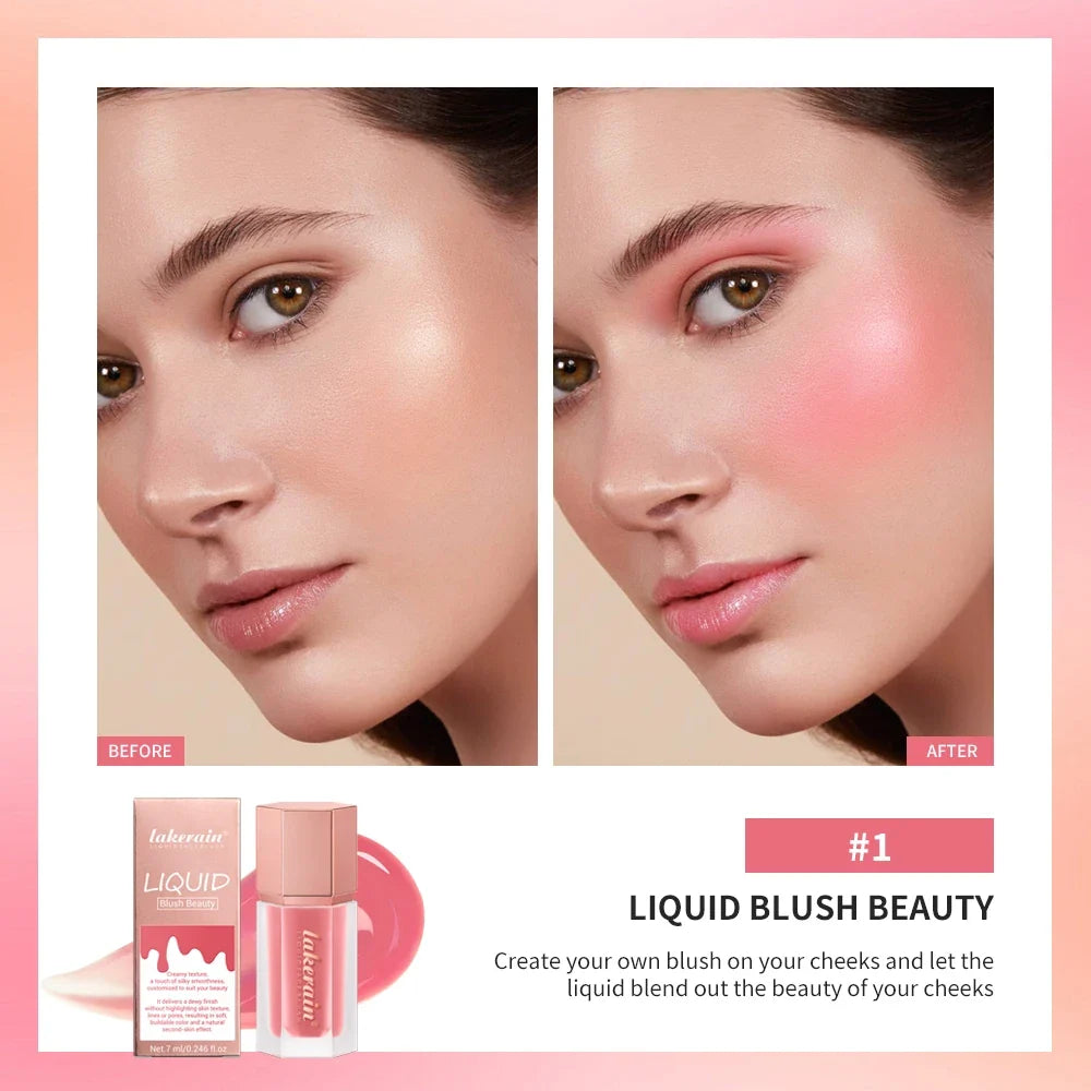 Lakerain Liquid Blush – Waterproof Matte Velvet, 6 Shades