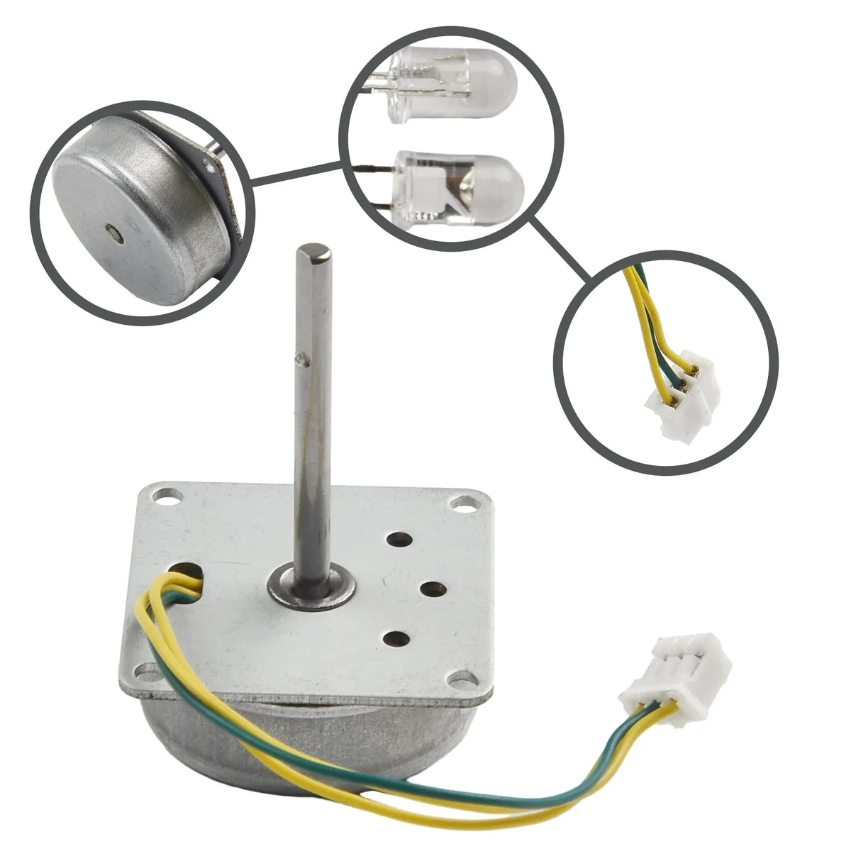 Mini 3-Phase AC Brushless Generator – Wind & Hand Crank 3–24V