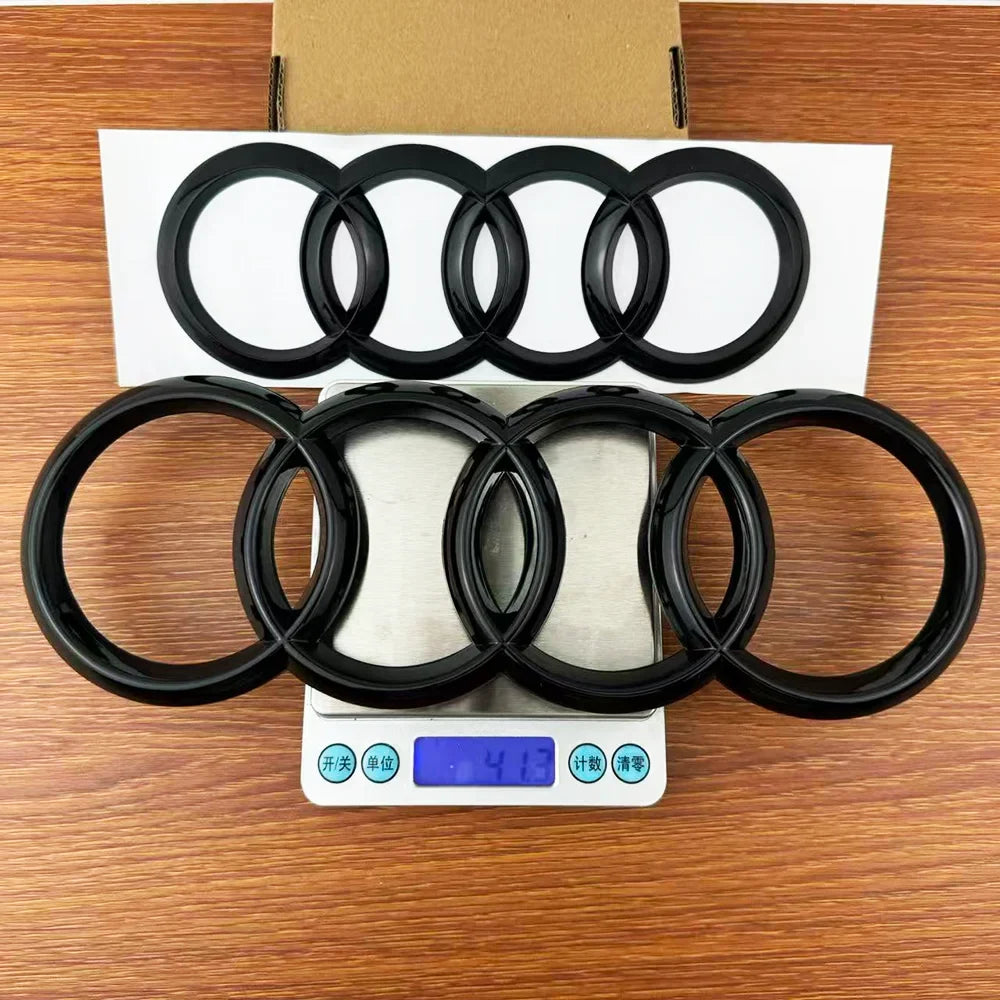 Audi 4 Rings ABS Hood & Trunk Emblem Badge | A3 A4 A5 Q5 Q7