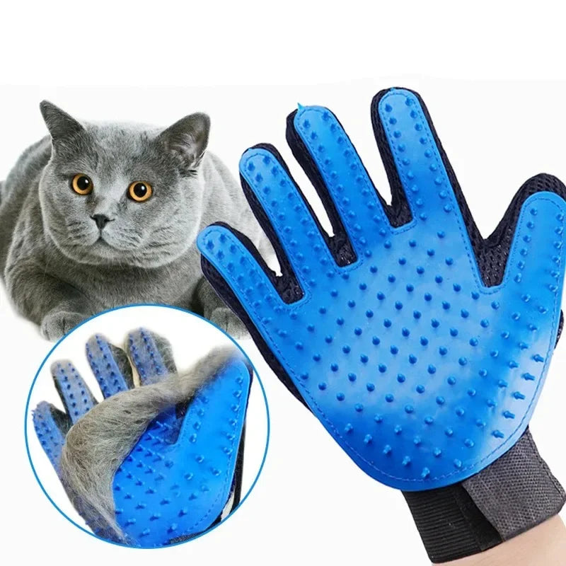 Pet Grooming Glove for Dogs & Cats – Deshedding Massage Comb