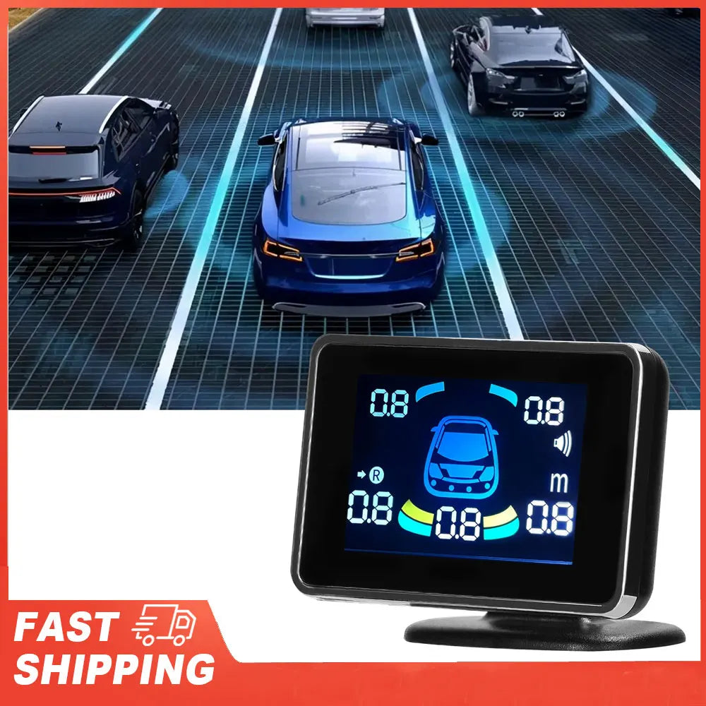 Car Parking Sensor Reversing Radars System Front Rear Support Sound