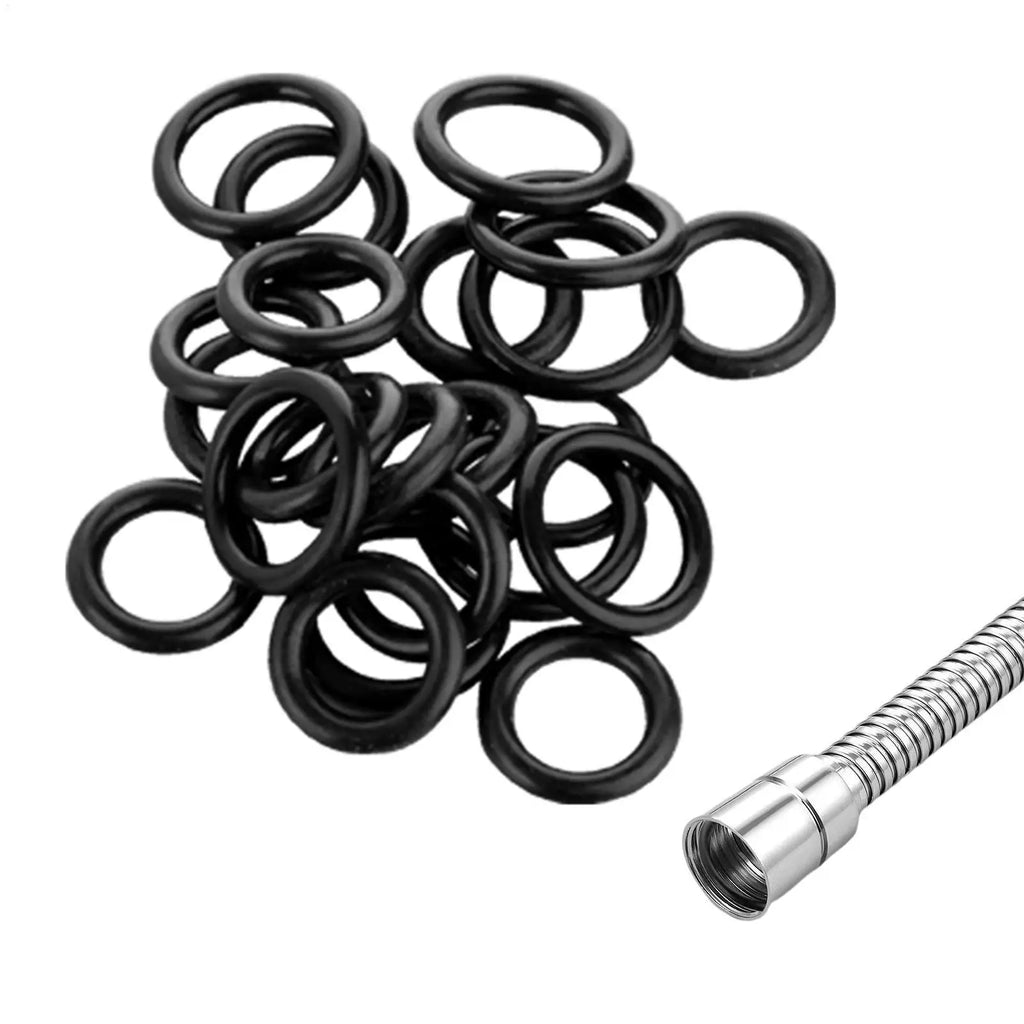 50-Piece Rubber O-Ring Set – Oil & Heat Resistant Sealing Washers