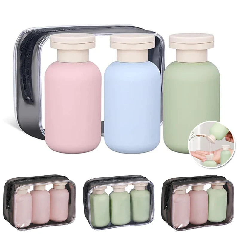 3-Pack Leak-Proof Refillable Travel Bottles | Flip Cap