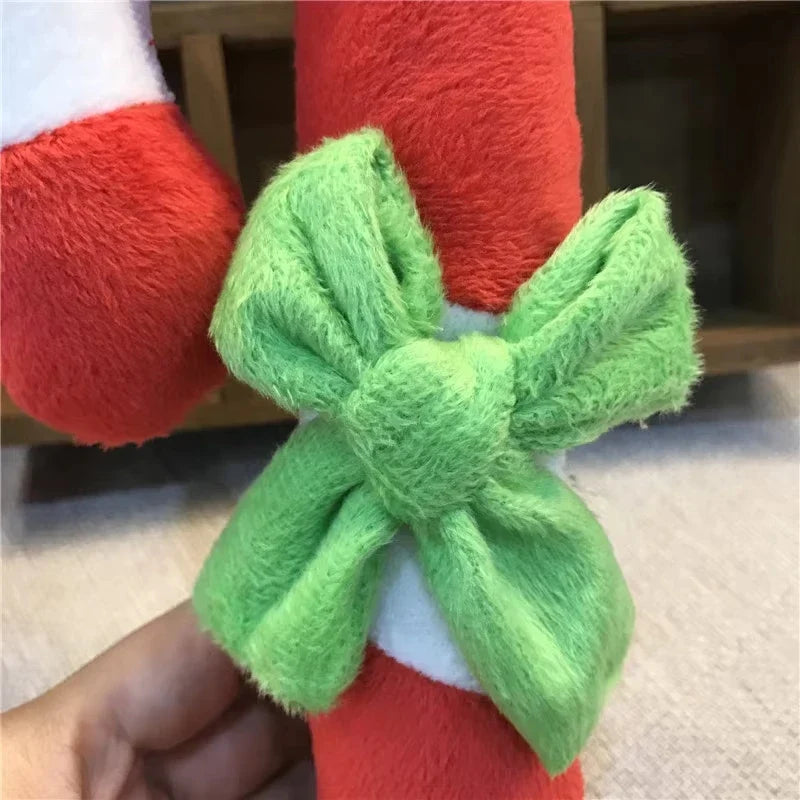 Christmas Candy Squeaky Plush Dog Toy | Holiday Puppy Gift