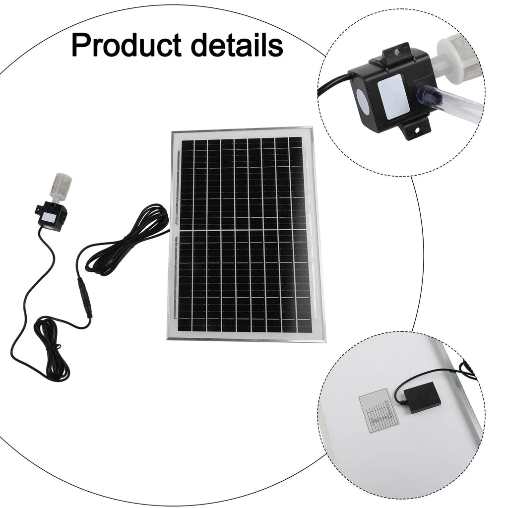 10W Solar Submersible Water Pump with Filter – Fish Pond & Aquarium