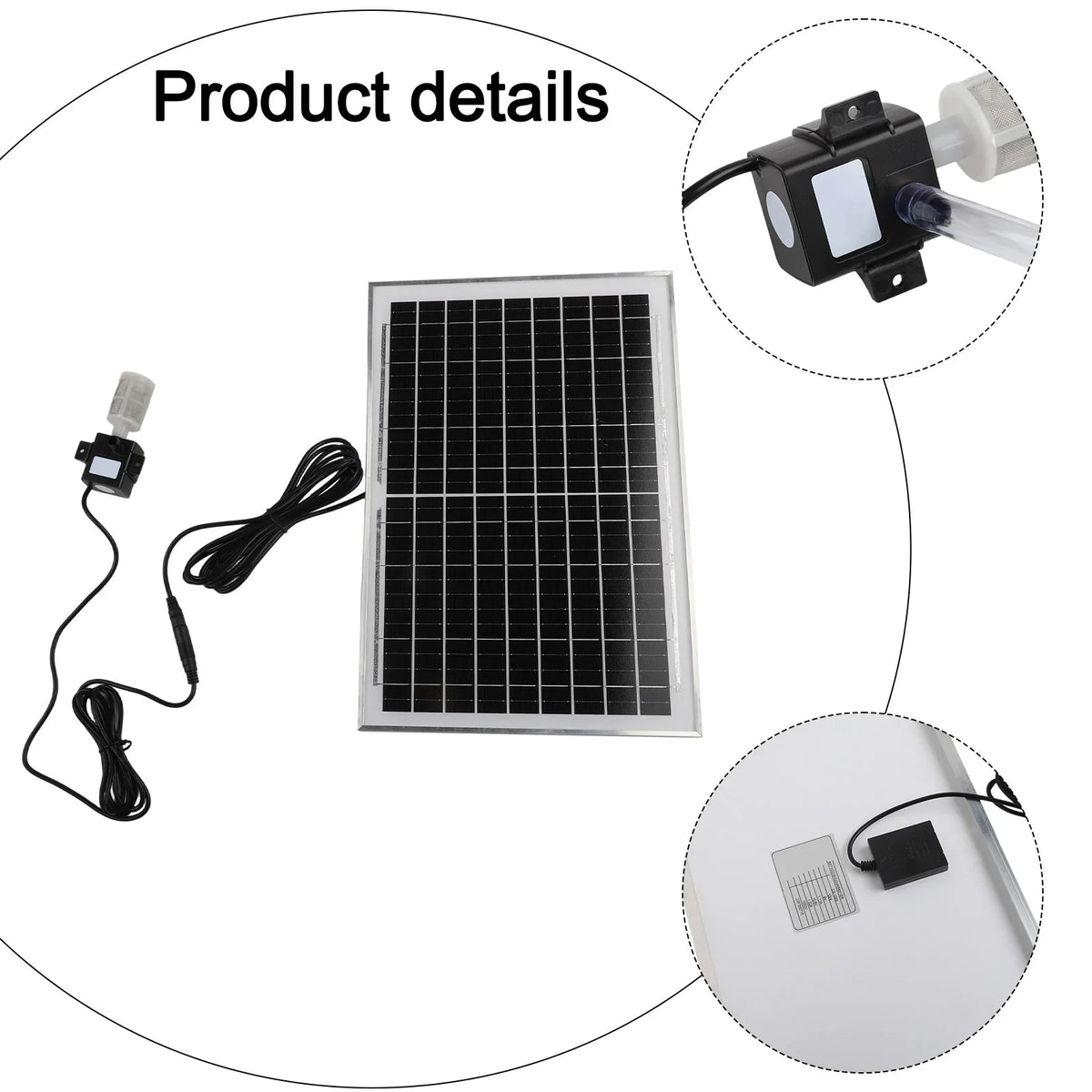 10W Solar Submersible Water Pump with Filter – Fish Pond & Aquarium
