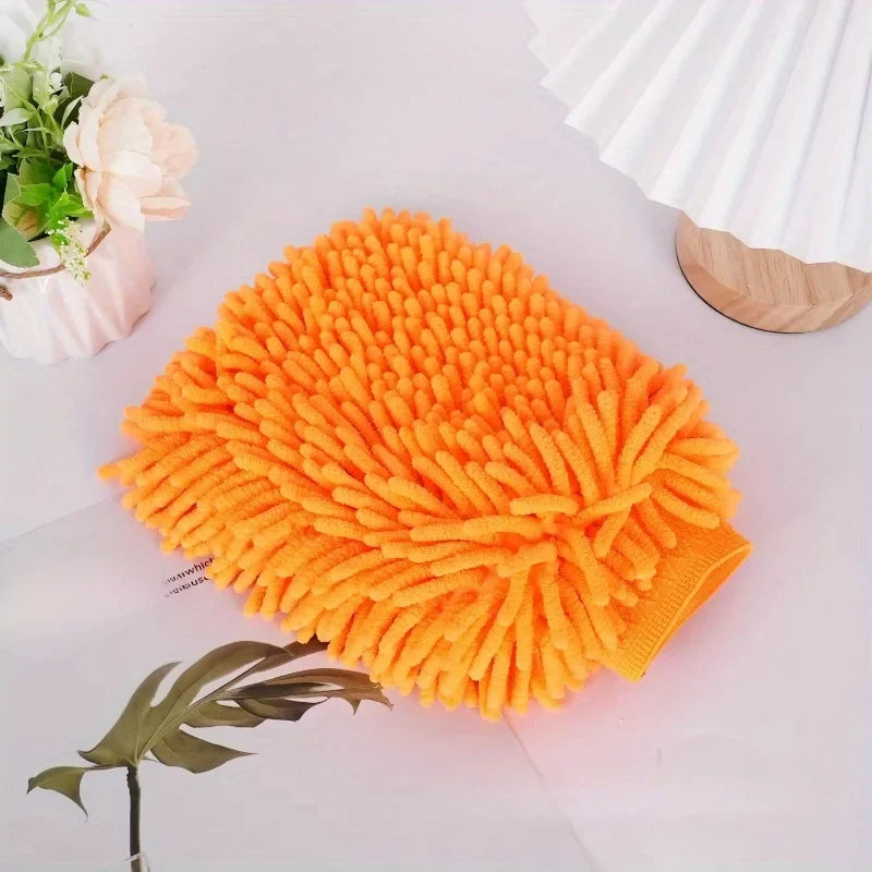 Chenille Microfiber Car Wash Mitt – Scratch-Free Double-Sided