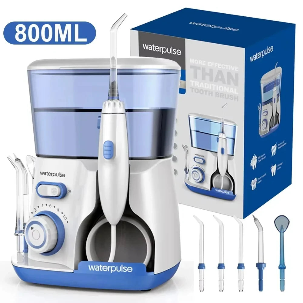 Electric Water Flosser Oral Irrigator 800ML | 10 Pressure Levels