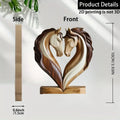 2D Flat Cat Wooden Kitten Dog Couple Sculpture Rabbit Enthusiast