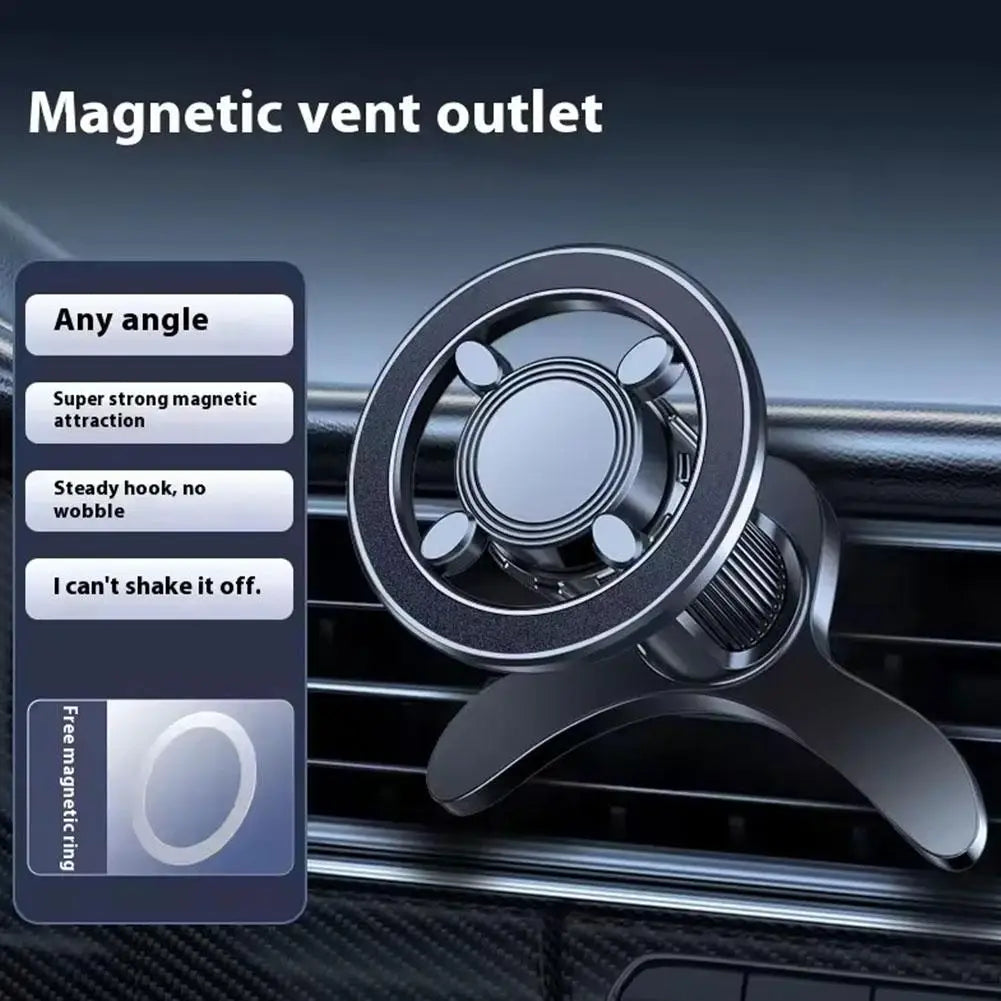 Magnetic Car Phone Holder – 17 Magnets, 360° Air Vent Mount