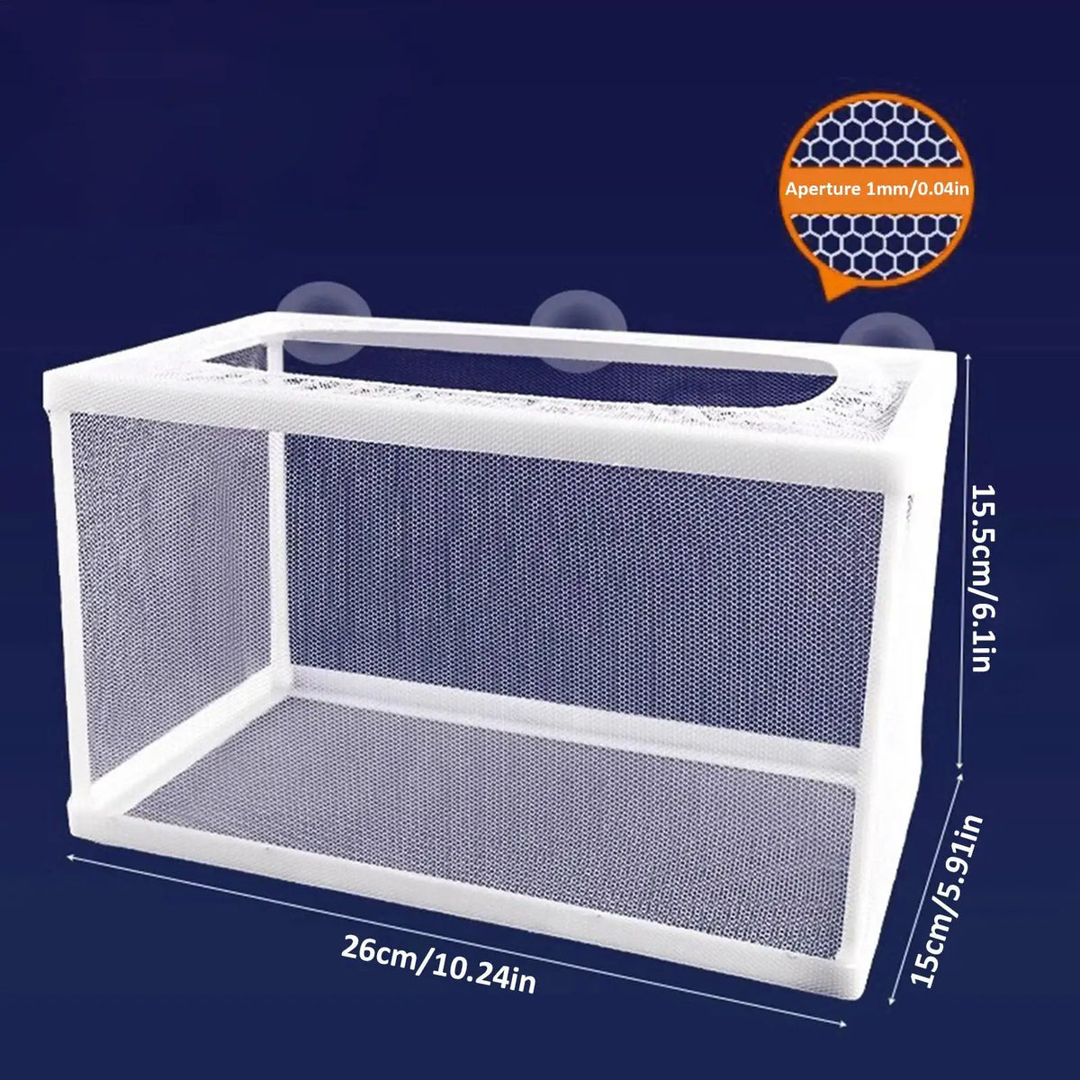 Breeder Box Fish Tank Isolation Mesh Juvenile Separation Net Suction
