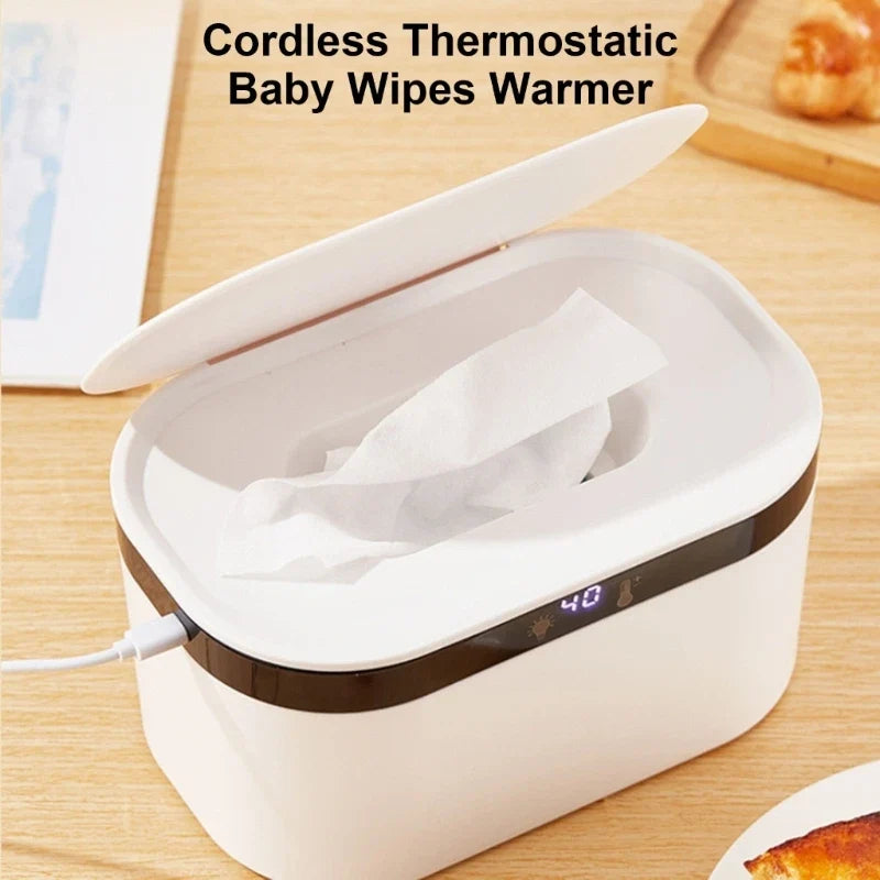 Baby Wipe Warmer & Dispenser | Night Light, 3-Level Temp