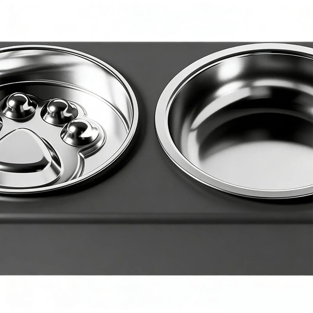 Elevated Double Pet Feeder | 3-Height Adjustable Cat & Dog Bowl
