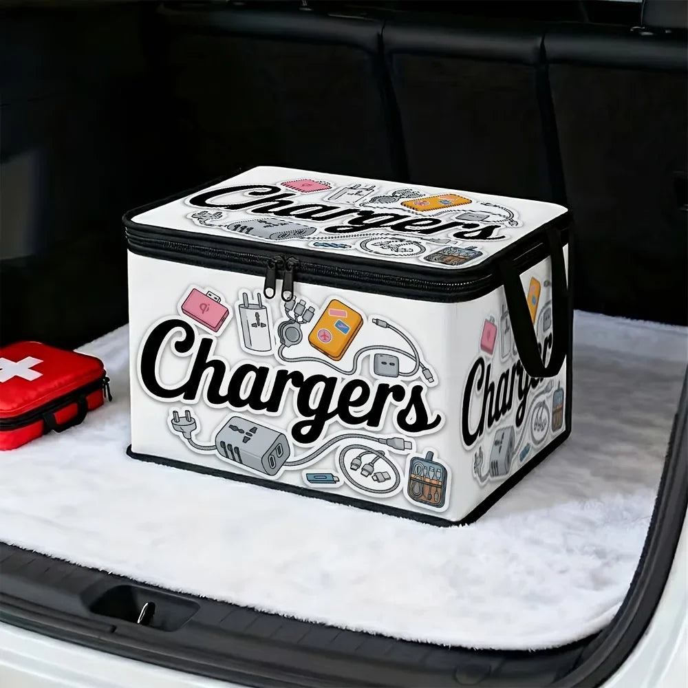 Foldable Zipper Storage Box with Lid – Fabric Organizer