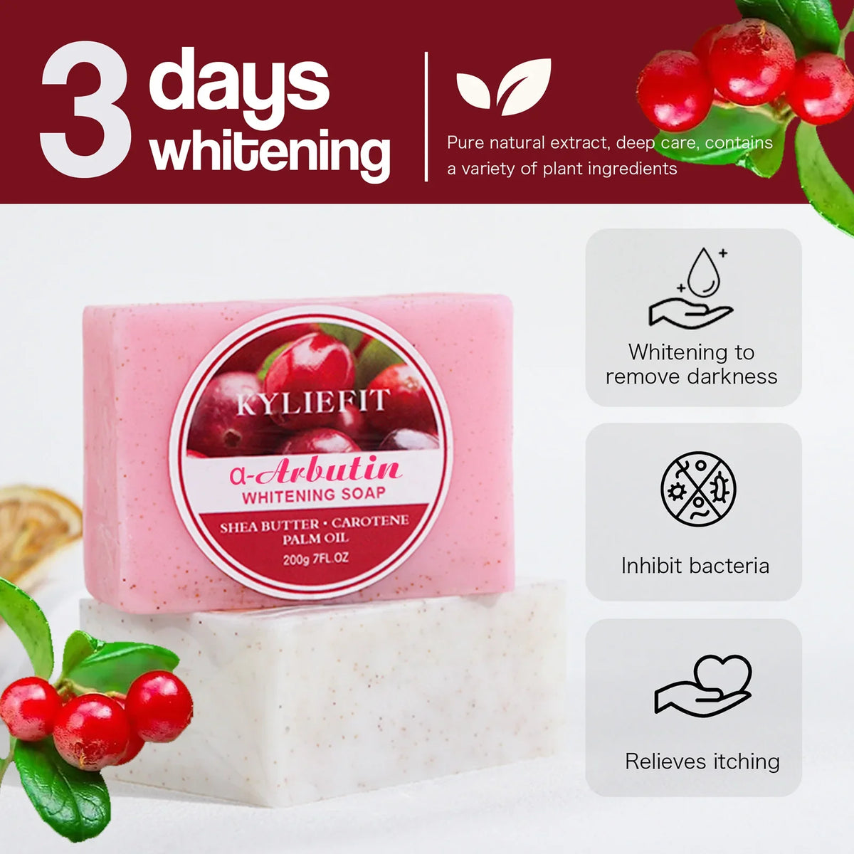 AILKE Arbutin Brightening Soap Bar – All Skin Tones, 200g