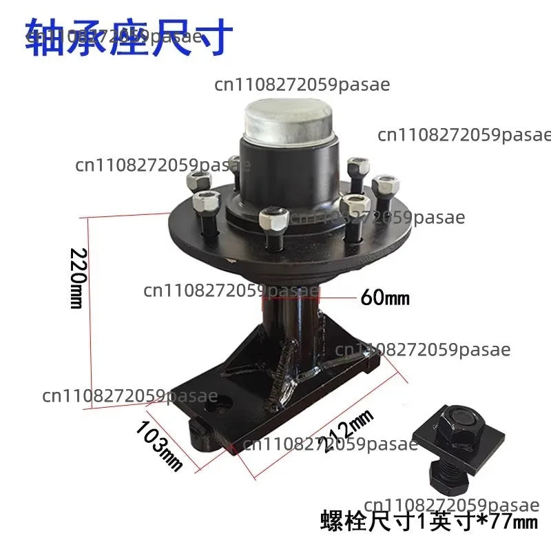 Heavy Duty Container Transport Wheel Axle & Hub Bearing Kit