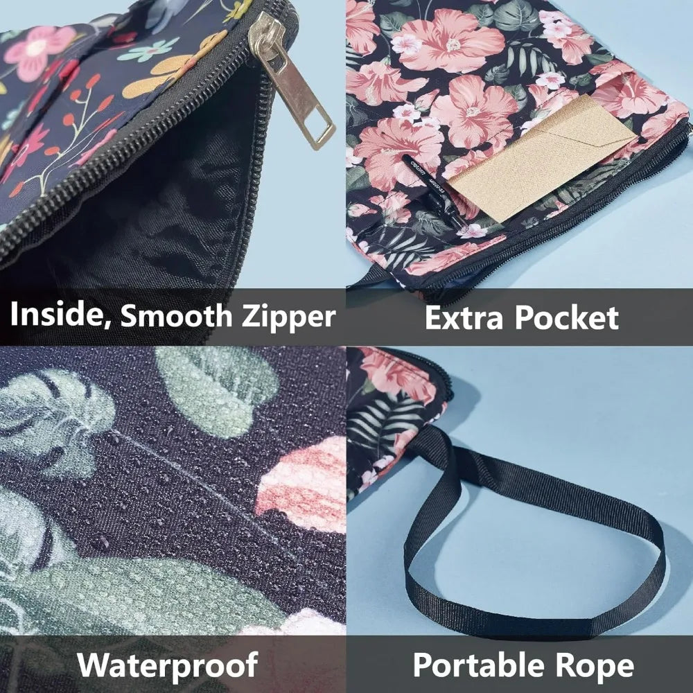 Teapot Book Sleeve – Washable Fabric Cover with Zipper Pocket