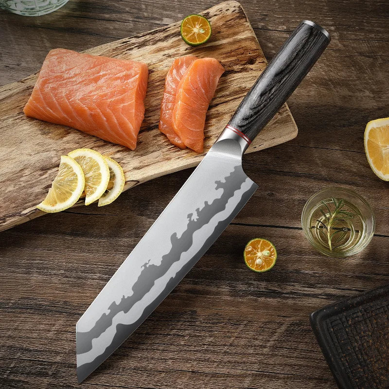 XUAN FENG Folding Fruit Knife – D2 Steel & Wooden Handle
